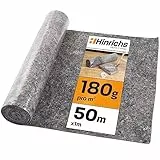 Hinrichs Malervlies 50m x 1m Rolle 180g/m² - Maler-Abdeckvlies mit Anti-Rutsch Beschichtung - Abdeckfliesse für Boden - Allzweckvlies als Schutz für Boden, Treppen & Möbel bei Renovierung & Umzug