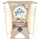 Glade Vegane Duftkerze mit ätherischen Ölen – neue Formel ohne Palmöl – Romantic Vanilla Blossom – 1 Kerze