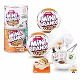 Mini Brands Create MasterChef Serie 2 2 Pack von ZURU – Echte Mini-Gerichte mit Zutaten, UV-LED-Lampe & Rezeptkarte | DIY Spielzeug Kapsel Nicht-Essbare Sammelobjekt für Kinder