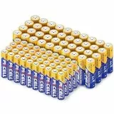 PKCELL Batterien AAA/R6P 40 Stück + Batterien AAA /R03P 40 Stück,1,5 V Carbon Zinc Einwegbatterien für LED Kerzen Uhren Fernbedienungen Taschenlampen