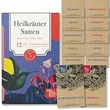 Magic Garden Seeds - 12 samenfeste Heilkräutersamen für Garten, Hochbeet & Balkon - traditionell & wohltuend - Kräutersamen - Saatgut - Kräuter Samen Set - Geschenk für Gartenliebhaber