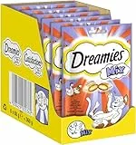 Dreamies Mix Katzensnacks mit Huhn & Ente – Außen knusprig & innen cremig – 6 x 60g