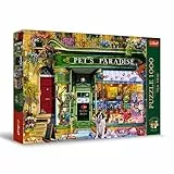 Trefl Premium Plus Quality - Puzzle Tea Time: Tierparadies - 1000 Elemente, Serie Gemalter Nostalgischer Bilder, Ideale Anpassung der Teile, für Erwachsene und Kinder ab 12 Jahren