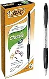 BIC 887132 Druckkugelschreiber Atlantis Classic (0.32 mm, Schachtel à 12 Stück) schwarz