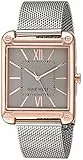 Nine West Women's Mesh Bracelet Watch Silver/Rose Gold