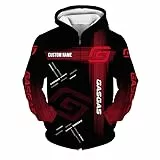SPONYBORTY Hoodies Jacken T-Shirts Shorts Strickjacke dünner 3D gas-gas Pullover mit Volldruck für Herren und Damen lässiges Polyester-Sweatshirt-Oberteil bomberjacke/G/L