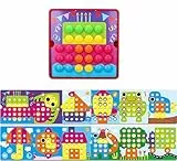 DYOUEN Mosaik Steckspiel Kinder Montessori Kinderspielzeug für Kinder Steckspiel ab 2 3 4 5 Spielzeug Spielzeuggeschenke für Frühes Lernen