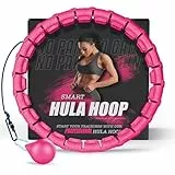 Active 100 Gewichteter Hula Hoop, Infinity Smart Hula Hoops mit 16 Knoten, 360 Grad Auto-Spinning Ballmassage, Infinity Hoop für Erwachsene, Fitnessgerät zur Gewichtsabnahme