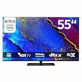 MEDION 138,8 cm (55 Zoll) Fernseher (Smart TV, 4K, Dolby Vision HDR, Prime Video, Disney+, Dolby Atmos, DTS X, kompatibel mit Google TV, PVR, Bluetooth, MD 855400)