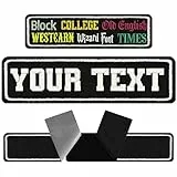 Patch Personalisiert mit Klettverschluss | Klettpatch personalisieren | Aufnäher mit Klett | Namensschilder für Kleidung | Klett Patch selbst gestalten | 75x20mm