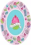 amscan Heavenly Sweets Geburtstagsparty-Essteller, rund, Papier, 25,4 cm, 18 Stück