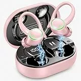 2026 Bluetooth Kopfhörer Sport, Kopfhörer Kabellos Bluetooth 5.4 Hi-Fi Stereo, 50 Std In Ear Kopfhörer mit ENC Noise Cancelling und 4 HD Mics, LED-Anzeige, IP7 Wasserdicht Kabellose Ohrhörer mit USB-C