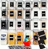 Deco haus® Vorratsdosen mit Deckel luftdicht 24er Set - Aufbewahrungsbox Küche mit Deckel - Vorratsbehälter Küche Aufbewahrung & Organisation - Kitchen Storage & Organisation - Für Nudeln, Müsli, Mehl