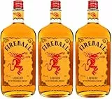 Fireball Likör Blended With Cinnamon & Whisky (1 x 0,7 l) (Packung mit 3)