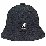 Kangol Bermuda Casual Stoffhut Sommerhut Glockenhut Unisex Strandhut (L (58-59 cm) - dunkelgrau)