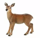 Bullyland 64422 - Spielfigur Hirschkuh, ca. 9 cm große Tierfigur, detailgetreu, PVC-frei, ideal als kleines Geschenk für Kinder ab 3 Jahren