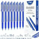 YYSHUS Radierbarer Kugelschreiber, Gelstifte Radierbar, Erasable Pens,8 Stück Tintenroller Radierbar Set, 0.7mm Blau Löschbare Stifte, Stifte zum Wegradieren für Studenten und Bürobedarf
