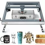 ORTUR OLM3 Laser Graviermaschine, 10W Ausgangsleistung, 0,05mm Ultrafeiner Fleck, Fügen Sie die APP-Offline-Steuerung Hinzu, Verfahrgeschwindigkeit bis zu 20000mm/min, mit Abnehmbarer Raiser