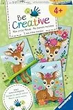 Ravensburger BeCreative Mosaic My Bambi - Bastelset für Kinder ab 4 Jahren, Mosaikbilder basteln für Mädchen und Jungen - 25534 - Geburtstagsgeschenke, Deko selber basteln