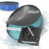 Planenfux® 400µm Solarplane Pool Rund 305cm inkl. Befestigung | UV, Chlor- & Salzwasser-Resistente Pool Solarfolie | Solarabdeckung | Individuell zuschneidbare Solarabdeckung zum Poolwasser erwärmen