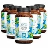 NATURTREU® Verdauungsenzyme (Digestive Enzyme) - Enzymhelden: Enzym Komplex mit Protease, α-Amylase & Lipase - 600 vegane Kapseln - in Deutschland produziert & laborgeprüft