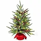 Mini Weihnachtsbaum Künstlich, Kleiner Grüner Weihnachtsbaum Tisch Tannenbaum PE Christbaum für Weihnachten Deko (60cm)
