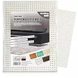 COM-FOUR® Antirutschmatte für den Teppich - Teppichunterlage 200x80 cm - Teppichstopper - rutschfeste Matte in weiß - zuschneidbare Schubladenmatte