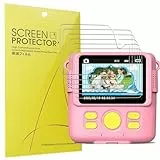Blueshaweu Schutzfolie Kompatibel für NUOTUN KinderKamera 2,4” Display Modellnummer 681, HD klar Flexible TPU Displayschutzfolie [6 Stück] für NUOTUN/MILFECH Kinder Kamera (transparent)