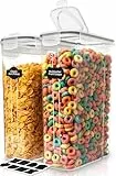 KICHLY Vorratsdosen (Set 2) -BPA freier Kunststoff Luftdichte Aufbewahrungsbehälter Aufbewahrungsbox Lebensmitteln Vorratsgläser zur Aufbewahrung von Nudeln Müsli,Mehl,Reis und für Futter Haustiere