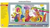 Eberhard Faber 514872 - Buntstifte Set in Metalletui, 72 Farbstifte in hexagonaler Form, bruchsicher