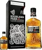 Highland Park 12 Jahre und 18 Jahre Mini | Viking Honour mit Geschenkverpackung | Single Malt Scotch Whisky | vollmundiger, rauchiger Geschmack | mit der Wikinger-Seele | 40 % Vol | 700 ml