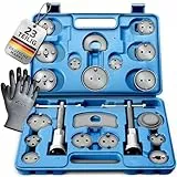 TRESKO 23 TLG Bremskolbenrücksteller Set - Rückstellwerkzeug zum Zurückstellen des Bremskolben, KFZ-Werkzeug, universell