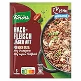 Knorr Fix Würzmischung Hackfleisch Jäger Art für ein leckeres Fleischgericht ohne geschmacksverstärkende Zusatzstoffe 3 Portionen