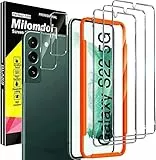 Milomdoi Schutzfolie für Samsung Galaxy S22 5G Panzer Schutz Glas, 3 Stück 9H Folie mit 2 Kamera Schutzglas, HD displayschutzfolie, Mit rahmen positionierhilfe, Hülle Freundlich, 5 Stück