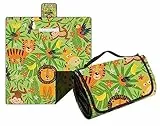 Hayisugal Picknickdecke Sandfrei Stranddecke Wasserdicht Campingdecke Waschbar Strandunterlage Tragbare Picknickdecke Soft für Strand,Picknick,Wandern,Reisen, Löwe, 200 x 200 cm