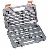 kwb SDS-Plus Hammer Meißel-Set - 12-teiliger Satz für Stein- und Betonbohrungen - Inklusive Koffer