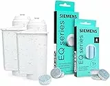 Kaffeeemaschinen-Reinigungsset - Siemens EQ-Serie, 10 Reinigungstabletten, 3 Entkalkungstabletten & 2 Wasserfilter Aqualntese, kompatibel mit Siemens Bosch TZ70003 TZ80001 TZ80002, Kaffee-Pflege, Wart