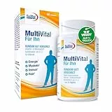 MultiVital für Ihn | A–Z Multivitamin Tabletten speziell für Männer | 13 Vitamine plus 10 Mineralstoffe | Für Energie, Muskeln, Immunsystem, Haare und Vitalität | 60 Tabletten