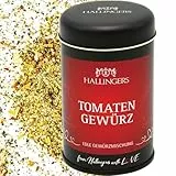 Hallingers Sonniges Tomatengewürz - Gewürz-Mischung für Pizza, Pasta & Anti-Pasti (Dose) - Geschenk im Sommer & als perfektes Grillgeschenk | Geburtstag Glückwunsch Neues Zuhause Danke Freundschaft Ge