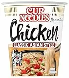 Nissin Cup Noodles – Chicken, Einzelpack, Soup Style Instant-Nudeln japanischer Art, mit Hühnerfleisch-Geschmack & Gemüse, schnell im Becher zubereitet, asiatisches Essen (1 x 63 g)