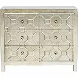 Kare Design Kommode Alhambra, Metallic, Schrank, Aufbewahrung, mit 6 Schubladen, Wohnzimmer, Schlafzimmer, Flur, 89x107x39 cm (H/B/T)