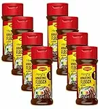 MAGGI Würzmischung 1, für gebratenes Fleisch, pikantes Gewürz, mit Kräutern, für saftige Steaks oder leckere Schnitzel, 8er Pack (8 x 78g)