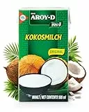 AROY-D Kokosnussmilch I Cremige Kokosmilch zum Kochen & Backen I 100% Vegan & Laktosefrei I Ideal für Currys, Desserts, Smoothies & Cocktails I 1 x 500 ml