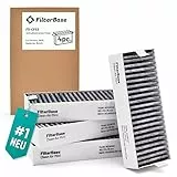 FilterBase® Aktivkohlefilter 4er Set - passend für 9001421821 9001563858 / Siemens Studioline HZ9VRCR0 / Bosch HEZ9VRCR0 / Neff Z821VR0 / Gaggenau CA282111 und Constructa CZ9VRCR0 (195x75x35 mm)