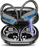 Jesebang Bluetooth Kopfhörer Sport, Kopfhörer Kabellos Bluetooth 5.3 mit HD Mic, Überragende Klangqualität, 50 Std Spielzeit, Comfort Fit, Dual LED-Anzeige, IPX7 Wasserdicht in Ear Ohrhörer