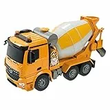 MONDO 63513 Mercedes AROCS Betonnier, LKW, Kinder, Orange, 1:20