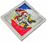 Folat 62852 Ritter Servietten - 20 Stück, Mehrfarbig, 33x33cm