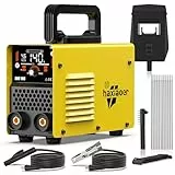 haxiaoer ARC140 Elektroden Schweißgerät – 140 A 230V IGBT DC Inverter Schweißgerät mit Lift TIG, LED-Anzeige, Anti-Stick, Hot Start, ARC Force, 10 Rods