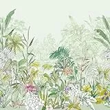 Komar Vlies Fototapete - Hortus - Größe: 250 x 250 cm (Breite x Höhe) - Tapete, Design, Wohnzimmer, Wanddekoration, Schlafzimmer, Blumen, floral - LJX5-005