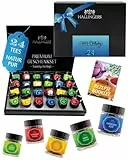 Hallingers Genuss Manufaktur Tee Geburtstagsgeschenk-Set - 24 Sorten premium loser Tee Probierset in edler Geschenkbox mit Rezept-Booklet 'Happy Birthday', Geschenke für Frauen Männer